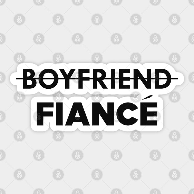 Fiance - Boyfriend Fiance Sticker by KC Happy Shop